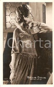 Cartolina originale da collezione 1930 ca CINEMA Attrice Billie DOVE indossa costume di scena *Cartolina FP NV 1