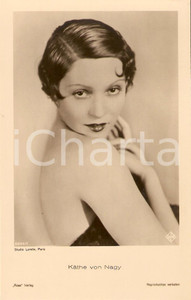 Cartolina originale da collezione 1935 ca CINEMA Actress KÃ¤the VON NAGY Portrait *Cartolina FP VG 1