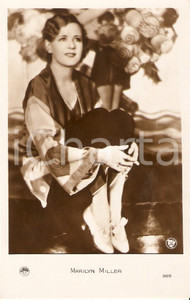 Cartolina originale da collezione 1935 ca CINEMA Actress Marilyn MILLER Portrait *Cartolina FP NV 1