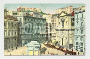 Cartolina originale da collezione 1920 ca NAPOLI Piazza SAN FERDINANDO Achille SCOGNAMILLO Cartolina ANIMATA FP NV 1