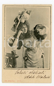 Cartolina originale da collezione 1900 ca EROTICA VINTAGE Attrice in posa ammiccante *Cartolina postale FP NV 1