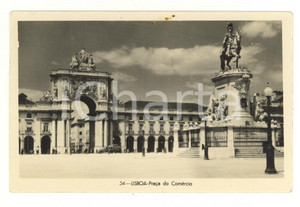 Cartolina originale da collezione 1951 LISBOA (P) PraÃ§a do comÃ©rcio *Cartolina postale ANIMATA FP VG 1