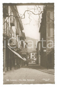 Cartolina originale da collezione 1940 LOCARNO - Via della Ramogna 1