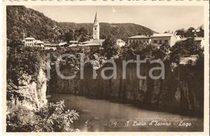 Cartolina originale da collezione 1942  TOLMINO (SLO) Scorcio del lago di SANTA LUCIA D'ISONZO *Cartolina FP VG 1