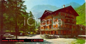 Cartolina originale da collezione 1975 CHAMPORCHER AO Albergo CHARDONNEY Amato COSTABLOZ 1