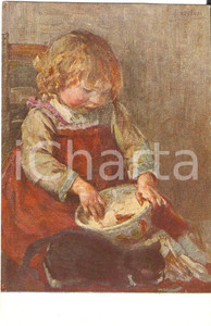 Cartolina originale da collezione 1917 Alessandro MILESI Nineta Mostra VENEZIA Cartolina postale ILLUSTRATA FP NV 1