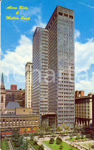 Cartolina originale da collezione 1962 PITTSBURGH (USA) ALCOA Building and Mellon Park *Cartolina FP VG 1