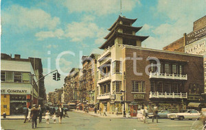 Cartolina originale da collezione 1965 CHINATOWN New York Cartolina postale viaggiata 1
