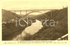 Cartolina originale da collezione 1935 ca PADERNO D ADDA LC Veduta del ponte sul fiume ADDA  Cartolina FP NV 1