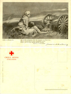 Cartolina originale da collezione 1920 ca CROCE ROSSA ITALIANA Disegno Adriana MIANI *Cartolina FP NV ILLUSTRATA 1
