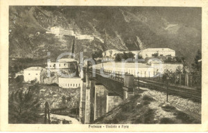 Cartolina originale da collezione 1926 FORTEZZA (BZ) Veduta del forte e del viadotto ferroviario *Cartolina FP VG 1