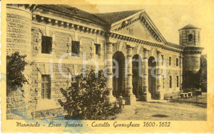Cartolina originale da collezione 1943 MARMIROLO (MN) Castello GONZAGHESCO Bosco Fontana *Cartolina DANNEGGIATA 1