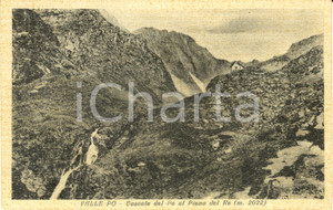 Cartolina originale da collezione 1947 CRISSOLO CN PIANO del RE Cascate del PO Cartolina postale FP VG 1