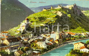 Cartolina originale da collezione 1923 CHIUSA / KLAUSEN (BZ) Veduta panoramica del paese *Cartolina FP VG 1