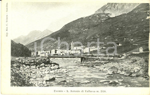 Cartolina originale da collezione 1900 ca VALFURVA (SO) Panorama della frazione SANT'ANTONIO *Cartolina FP NV 1