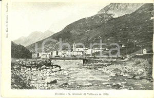 Cartolina originale da collezione 1900 ca VALFURVA SO Panorama della frazione SANT ANTONIO Cartolina FP NV 1