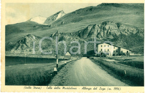 Cartolina originale da collezione 1941 COLLE DELLA MADDALENA (CN) VALLE STURA Albergo Lago Maddalena *FP VG 1