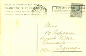 Cartolina originale da collezione 1920 FIRENZE SocietÃ  Anonima Editrice Francesco PERRELLA Cartolina postale FP VG 1