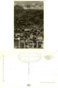 Cartolina originale da collezione 1930 ca GRIES BZ Panorama con le DOLOMITI sullo sfondo Cartolina FP NV 1