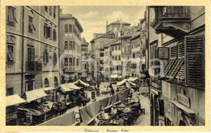 Cartolina originale da collezione 1930 ca BOLZANO Mercato in piazza ERBE *Cartolina postale ANIMATA FP NV 1