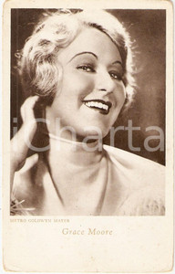 Cartolina originale da collezione 1940 ca CINEMA Ritratto Grace MOORE Attrice METRO GOLDWYN MAYER  *Cartolina FP 1