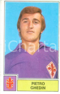 Oggetto da collezione cartaceo PANINI  CALCIATORI 1971  1972 Figurina Pietro GHEDIN Serie A FIORENTINA 1 1
