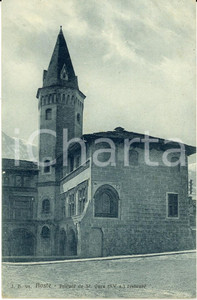 Cartolina originale da collezione 1953 AOSTA Priorato di SANT'ORSO dopo i restauri *Cartolina FP VG 1