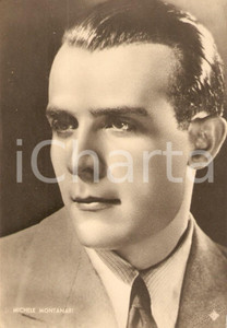 Cartolina originale da collezione 1940 ca MUSICA Ritratto Michele MONTANARI Cantante Fotografia seriale ASER 1