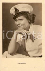 Cartolina originale da collezione 1935 ca CINEMA Liane HAID Portrait with cigarette and sailor hat *Cartolina 1