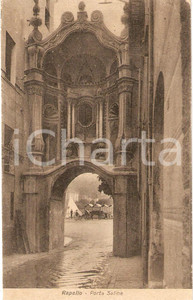 Cartolina originale da collezione 1934 RAPALLO GE Porta delle Saline Cartolina ANIMATA FP VG 1