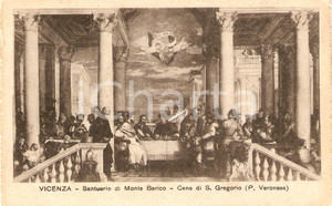 Cartolina originale da collezione 1919 VICENZA Monte BERICO Cena di SAN GREGORIO  Paolo VERONESE Cartolina FP VG 1