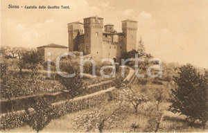 Cartolina originale da collezione 1930 ca SIENA Il Castello delle Quattro Torri *Cartolina FP NV 1