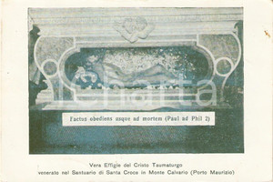 Cartolina originale da collezione 1917 IMPERIA Cristo Taumaturgo in Santa Crice in Monte Calvario *Cartolina FP VG 1