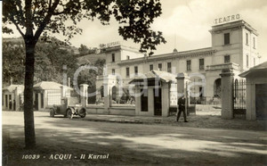 Cartolina originale da collezione 1930 ca ACQUI TERME AL Esterno del teatro KURSAAL Cartolina Animata FP NV 1