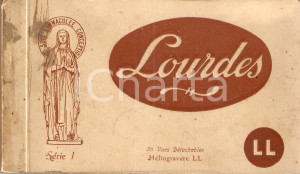 Cartolina originale da collezione 1920 ca LOURDES FRANCE Vedute del SANTUARIO Album 20 cartoline 1