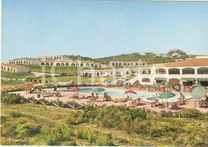 Cartolina originale da collezione 1980 ca SANTA TERESA DI GALLURA (SS) Relax in piscina ANIMATA *Cartolina FG NV 1