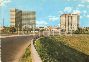 Cartolina originale da collezione 1969 SAN DONATO MILANESE Palazzi SNAM e raccordi AUTOSTRADA DEL SOLE Cartolina 1