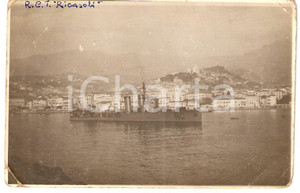 Cartolina originale da collezione 1930 ca MARINA MILITARE Regia nave Bettino RICASOLI Cacciatorpediniere Cartolina 1