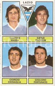 Oggetto da collezione cartaceo PANINI CALCIATORI 1971 1972 Figurina LAZIO Massa Facchin Chinaglia Fortunato 1