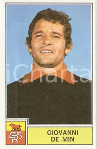 Oggetto da collezione cartaceo PANINI CALCIATORI 1971  1972 Figurina Giovanni DE MIN Serie A ROMA 1 1