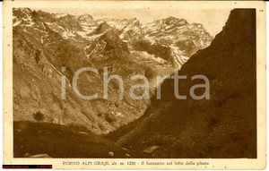 Cartolina originale da collezione 1934 Groscavallo Forno Alpi Graie *Valle Santuario 1
