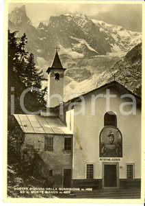 Cartolina originale da collezione 1946 MONTE BIANCO AO Nostra Signora della Guarigione Cartolina postale FG VG 1