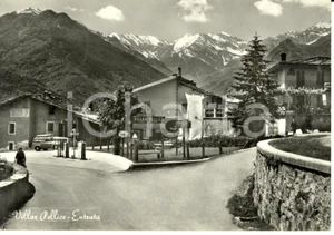 Cartolina originale da collezione 1965 VILLAR PELLICE TO Entrata al paese Cartolina postale FG VG 1