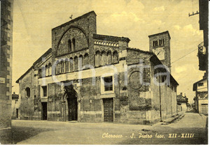 Cartolina originale da collezione 1940 ca CHERASCO (CN) S.Pietro sec. XII - XIII *Cartolina postale FG NV 1