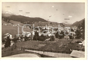 Cartolina originale da collezione 1970 MOENA (TN) Panorama verso le Dolomiti del Catinaccio *Cartolina FG VG 1