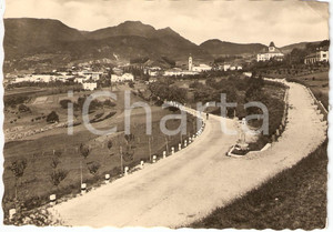 Cartolina originale da collezione 1949 FONDO (TN) Panorama e nuova strada delle Palade *Cartolina postale FG VG 1