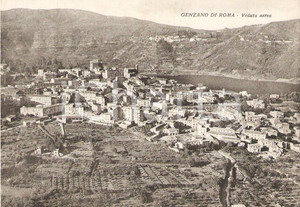 Cartolina originale da collezione 1965 GENZANO DI ROMA RM Veduta aerea della cittÃ  Cartolina FG NV 1