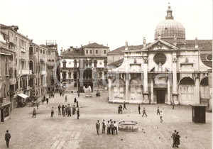 Cartolina originale da collezione 1960 ca VENEZIA Santa Maria Formosa il capolavoro di Mauro CODUSSI *Animata FG 1