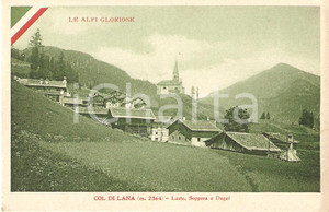 Cartolina originale da collezione 1920 ca LE ALPI GLORIOSE Col di Lana LASTE SOPPERA DAGAI BL Cartolina FP VG 1