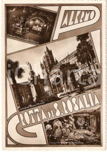 Cartolina originale da collezione 1950 ca PALERMO Vedutine GROTTA DI SANTA ROSALIA Cartolina FG NV 1